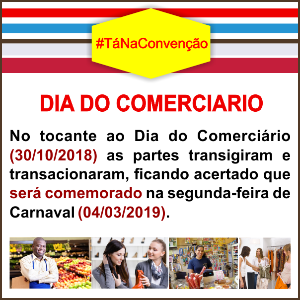 AVISO – Dia do Comerciário 30/10/2018