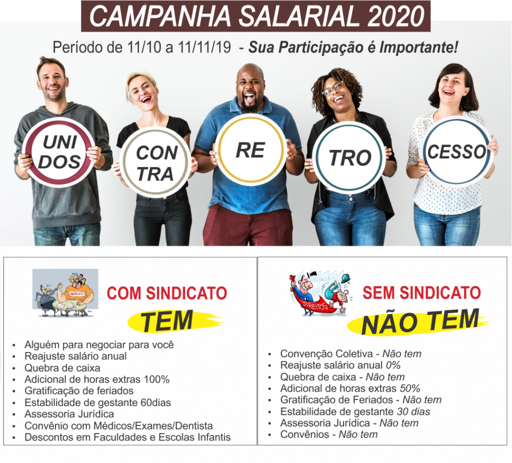 Campanha Salarial 2020 – Unidos Contra o Retrocesso
