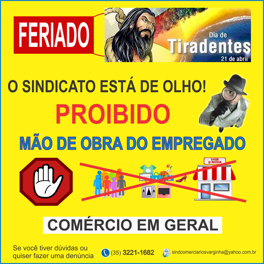 Dia de Tiradentes é Feriado