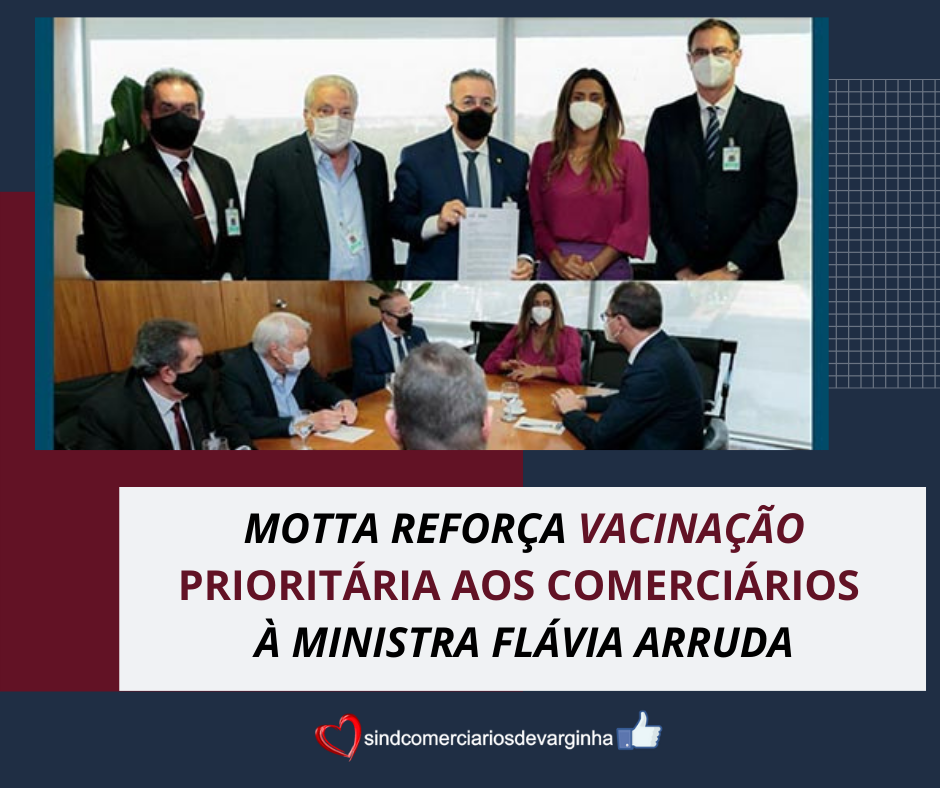 Motta Reforça Vacinação Prioritária aos Comerciários